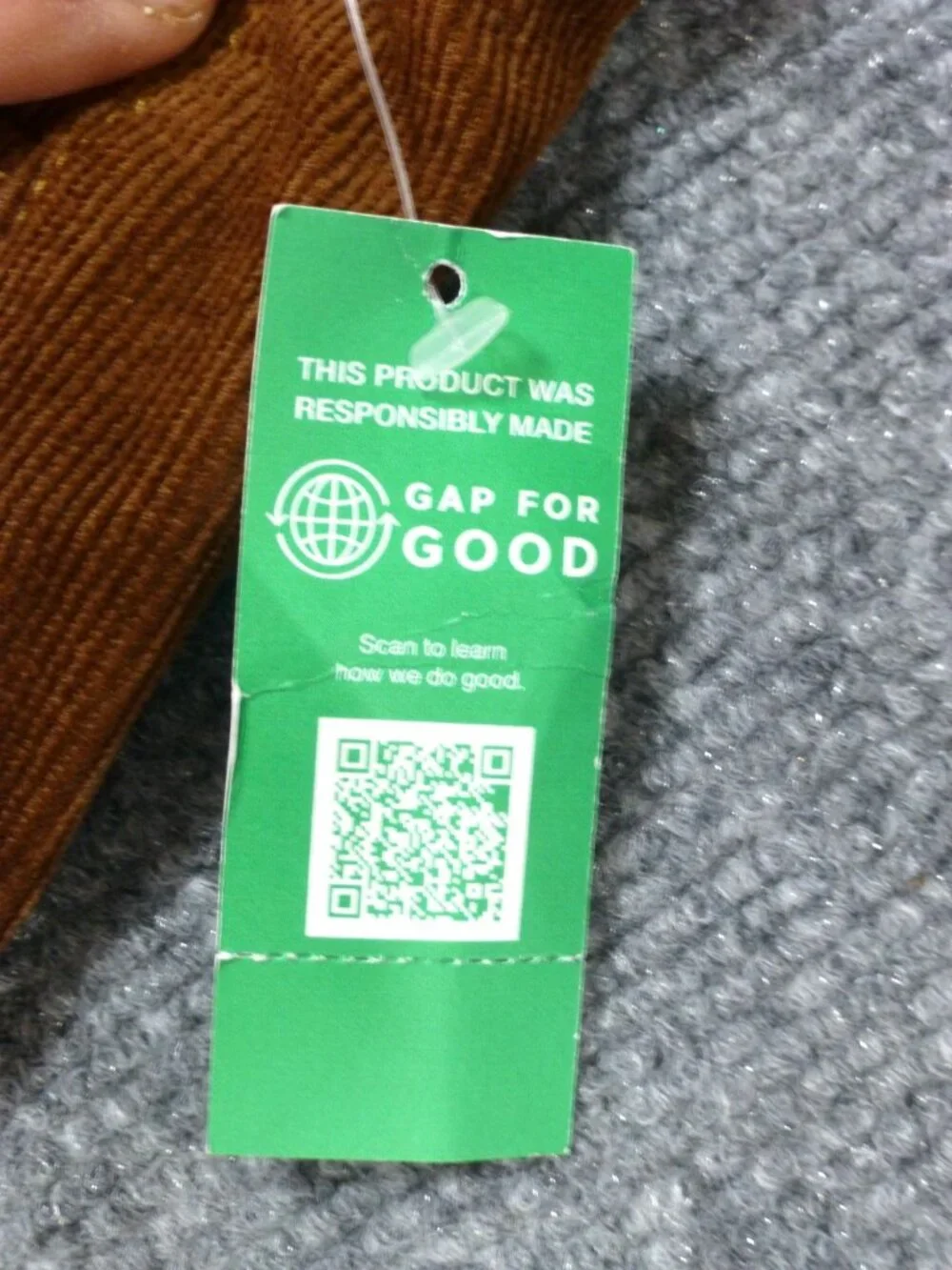 Gap Womens High Rise Vintage Slim Corduroy Pants 10/30 R Brown Stretch New With - Picture 6 of 11